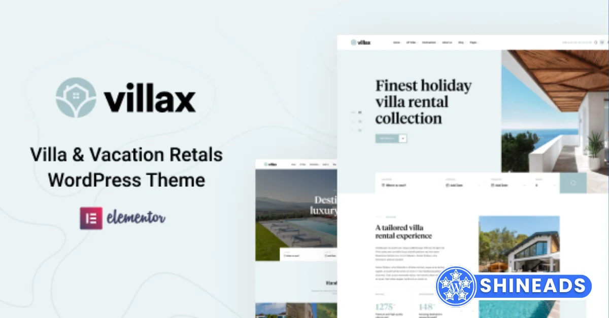 Villax – Villa & Vacation Rentals WordPress Theme  Free Download 1.2.1