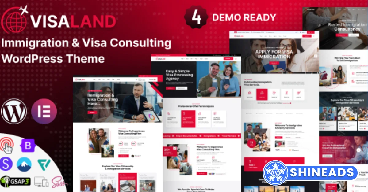 Visaland – Immigration and Visa Consulting WordPress Theme  Free Download v1.2.0
