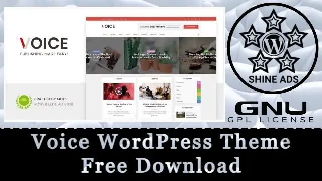 Voice WordPress Theme Free Download v3.0.3
