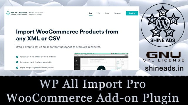 WP All Import Pro WooCommerce Addon Free Download v4.0.6