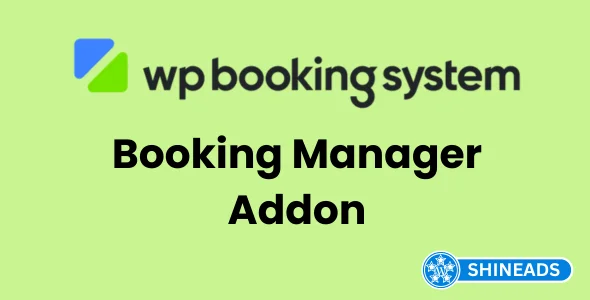 WP Booking System Booking Manager Addon Free Download v1.0.14