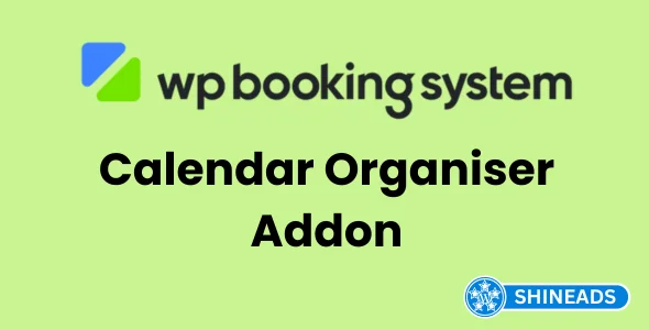 WP Booking System Calendar Organiser Addon Free Download v1.0.1