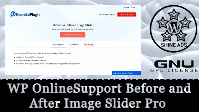 WP OnlineSupport Before and After Image Slider Pro Free Download v1.4