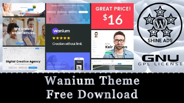 Wanium Theme Free Download v2.0.0