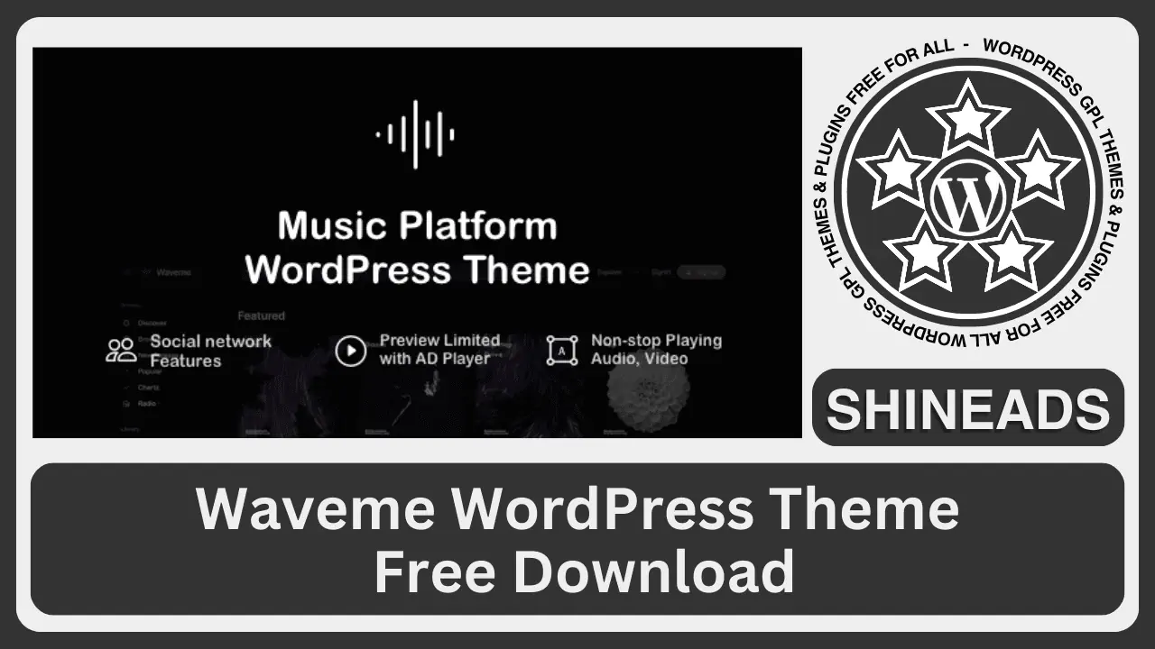 Waveme WordPress Theme Free Download v8.0