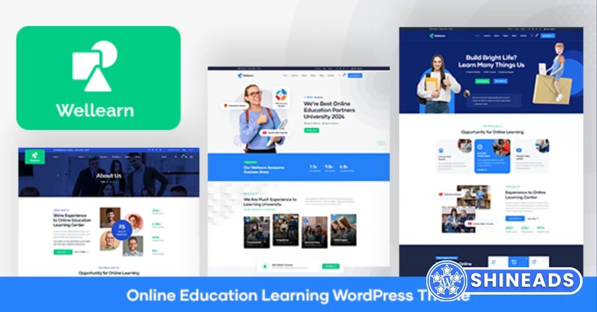 Wellearn Theme – Online Education Learning WordPress Theme Free Download v1.1.2