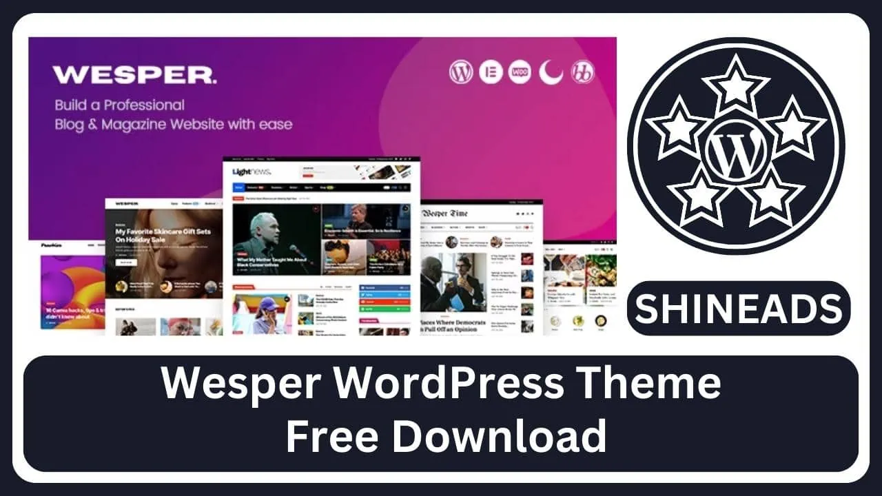 Wesper WordPress Theme Free Download v1.1.7