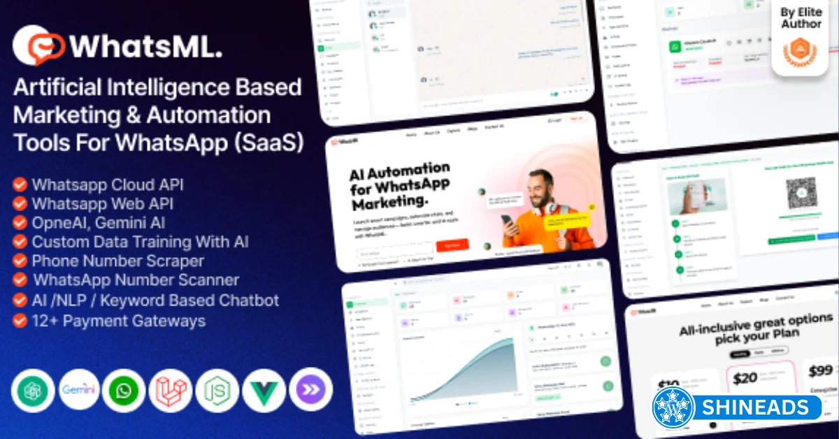 WhatsML – AI-Based Marketing & Chat Automation & Bulk Sender Tools for WhatsApp Free Download