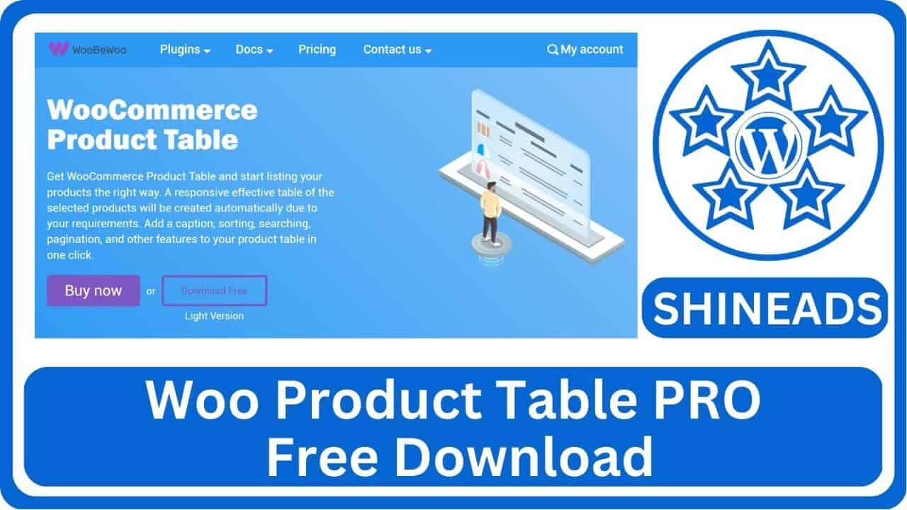 Woo Product Table PRO Free Download v2.2.9