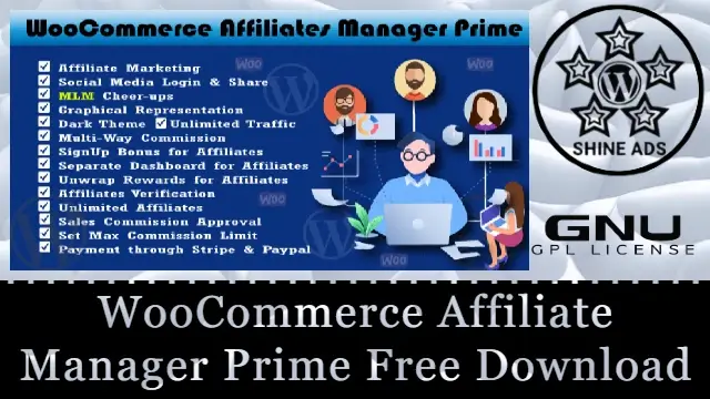 WooCommerce Affiliate Manager Prime Free Download v1.0