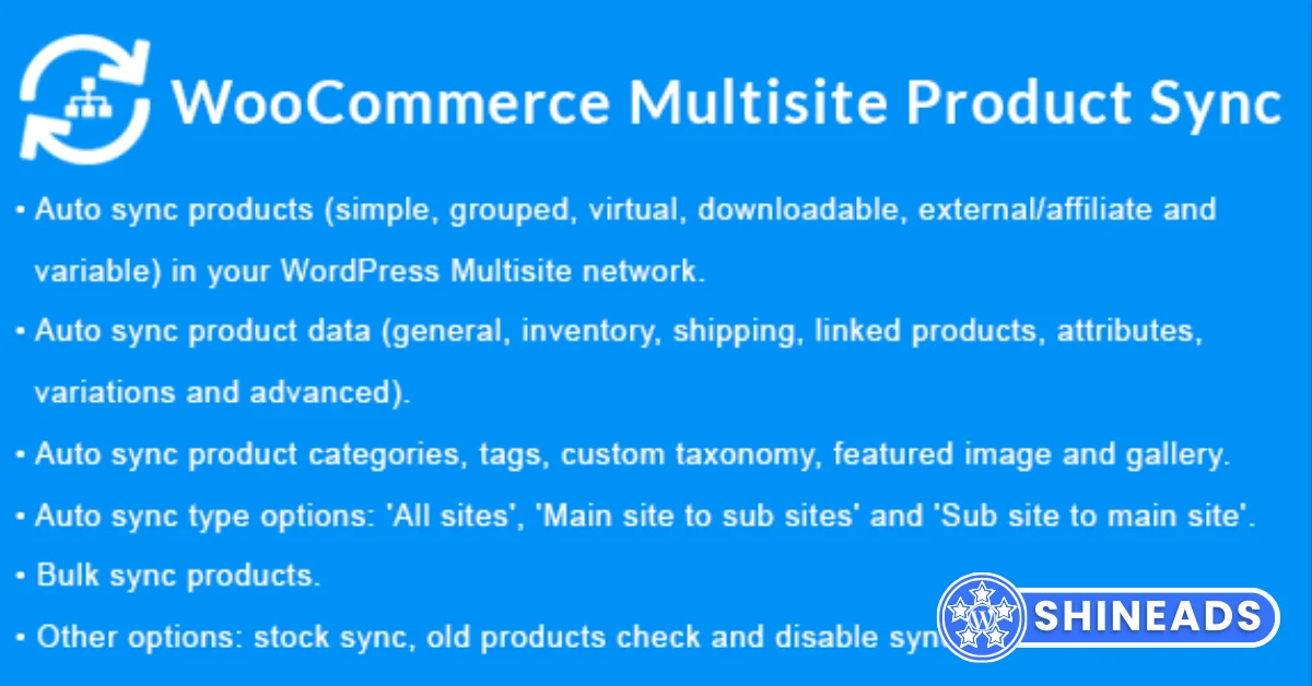 WooCommerce Multisite Product Sync Free Download v2.3.1