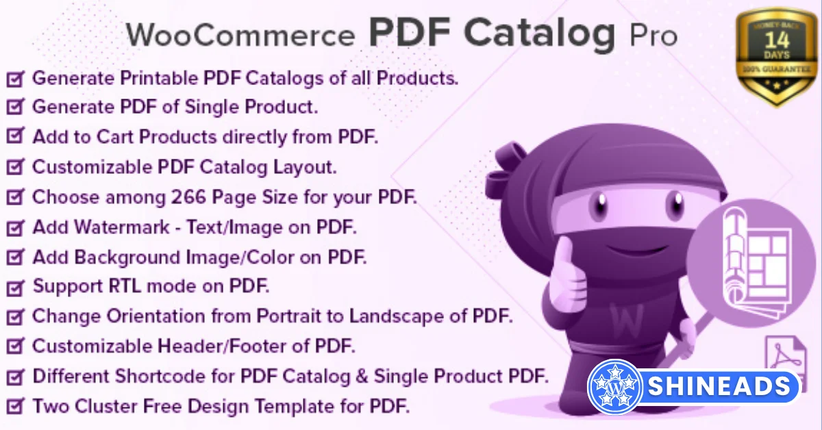 WooCommerce PDF Catalog Pro Free Download v2.4.0