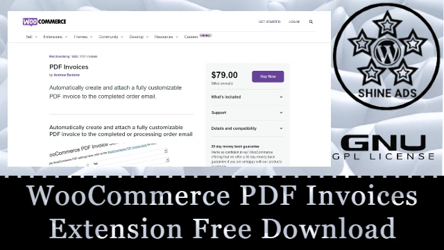 WooCommerce PDF Invoices Extension Free Download v4.17.1