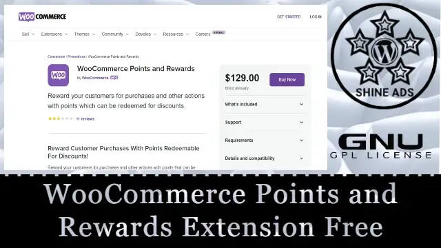 WooCommerce Points and Rewards Extension Free Download v1.8.21