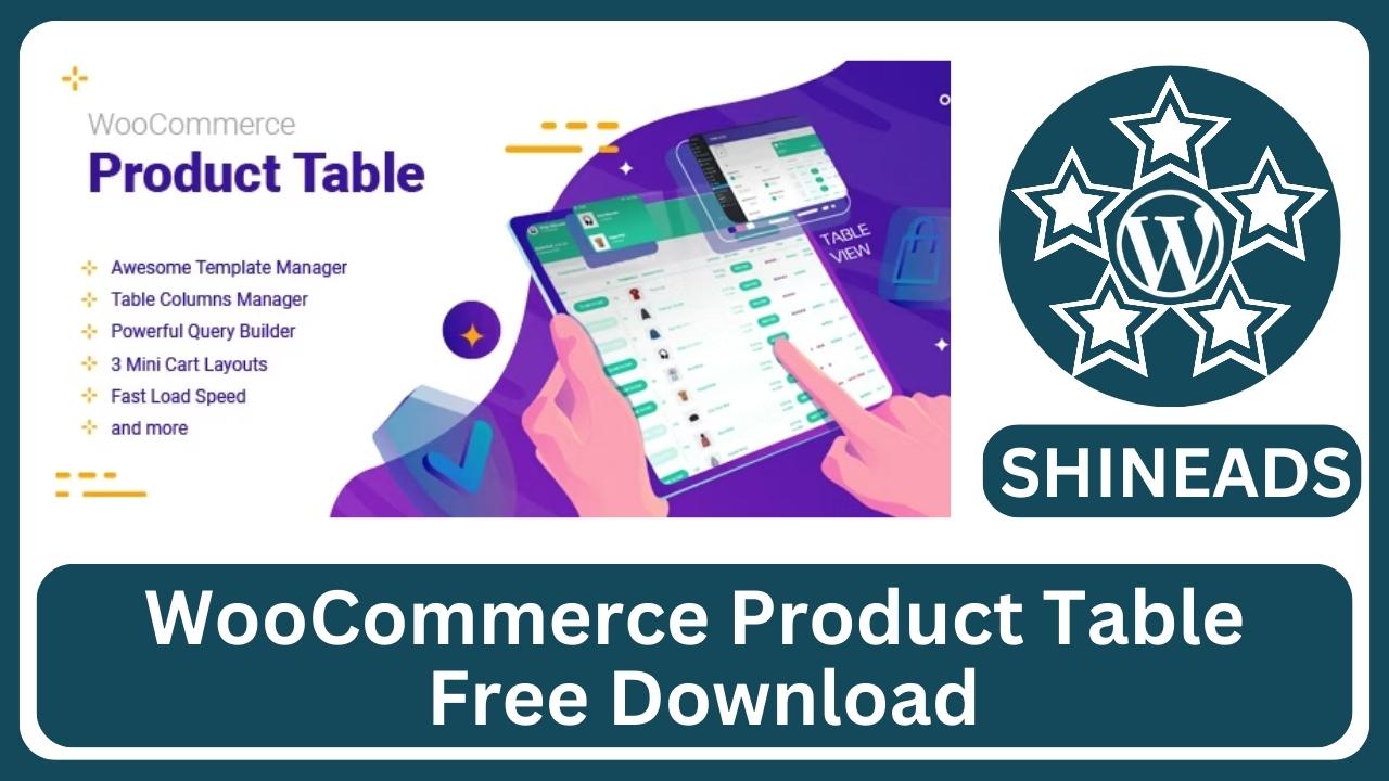 WooCommerce Product Table Free Download v2.7.0