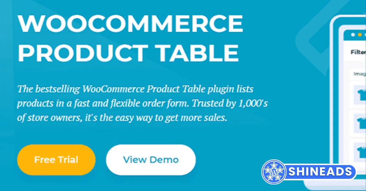 WooCommerce Product Table by Barn2 Media Free Download v4.3.8