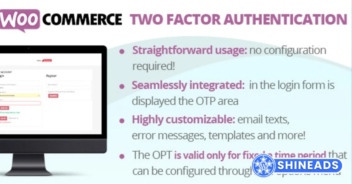 WooCommerce Two Factor Authentication Plugin Free Download v2.3