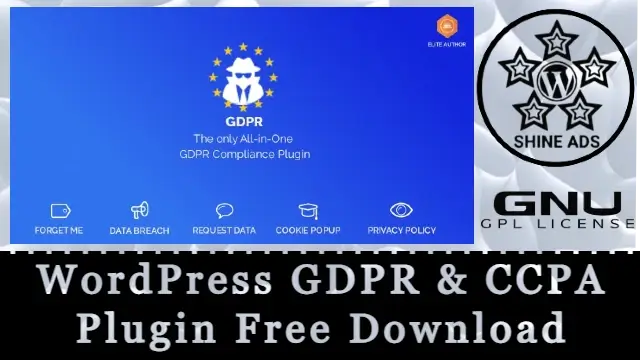 WordPress GDPR & CCPA Plugin Free Download v2.0.5