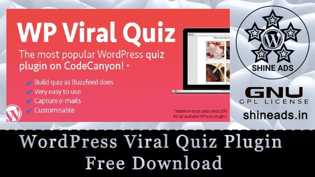 WordPress Viral Quiz Plugin Free Download 4.06