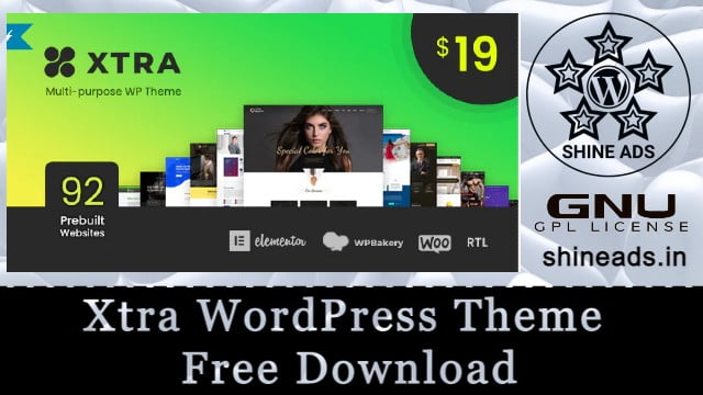Xtra WordPress Theme Free Download v5.9