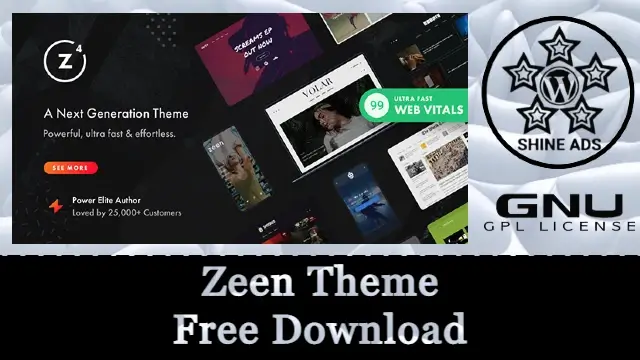 Zeen Theme Free Download v4.5.6