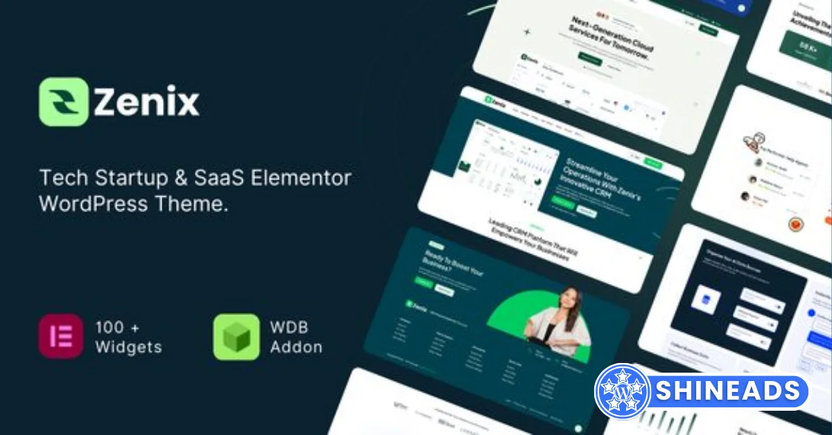 Zenix – Tech Startup & SaaS Elementor WordPress Theme Free Download v6.2