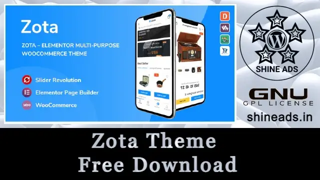 Zota Theme Free Download v1.3.16