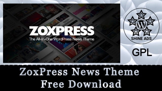 ZoxPress News Theme Free Download v2.12.1