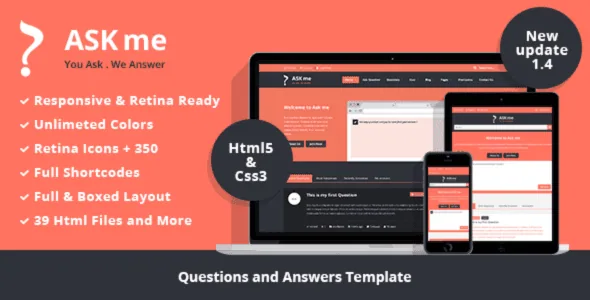 Ask Me WordPress Theme Free Download v7.0.1