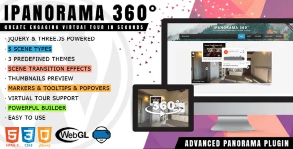 iPanorama 360° Virtual Tour Builder for WordPress  Free Download v3.2.2