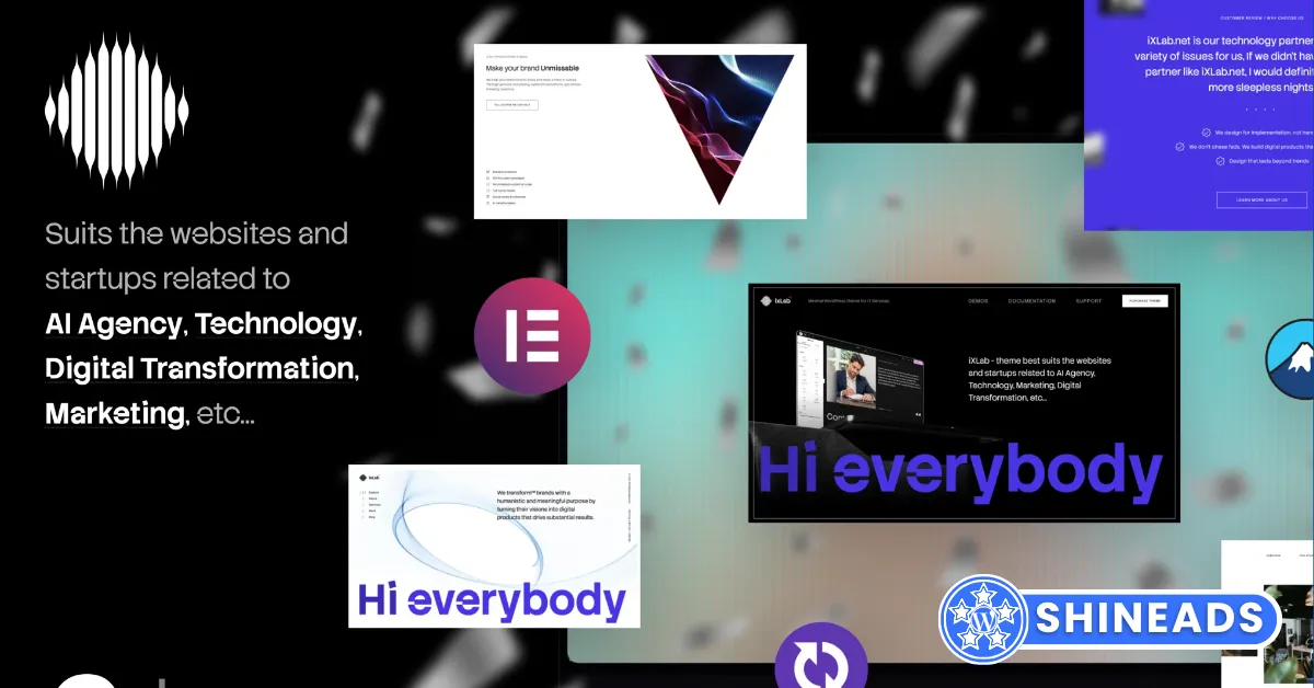 iXLab | Minimalist Agency WordPress Theme Free Download v1.0.0