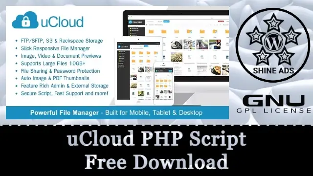 uCloud PHP Script Free Download v2.1.0