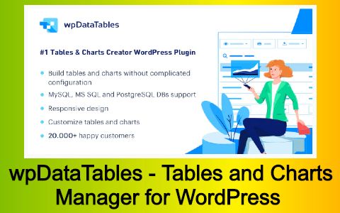 wpDataTables – Tables and Charts Manager for WordPress Free Download