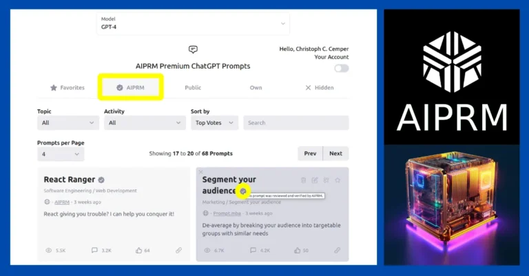 AIPRM for ChatGPT (Titan Plan Unlocked for Premium Members)