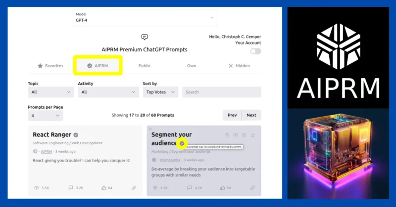 AIPRM for ChatGPT (Titan Plan Unlocked for Premium Members)