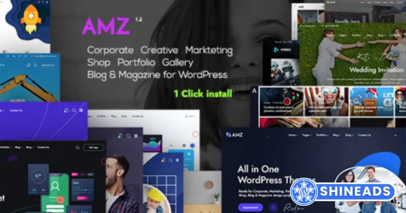 AMZ – All in One Creative WordPress Theme Free Download v1.0