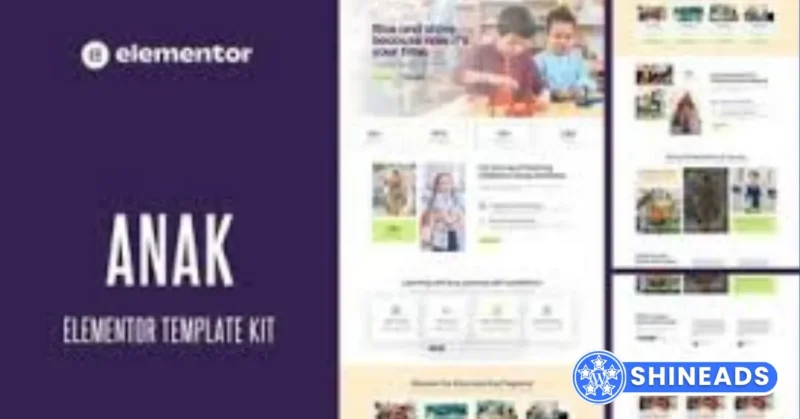 Anak – Kindergarten Elementor Pro Template Kit Free Download v1.0