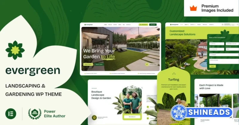 EverGreen – Landscaping WordPress Theme Free Download v10.0