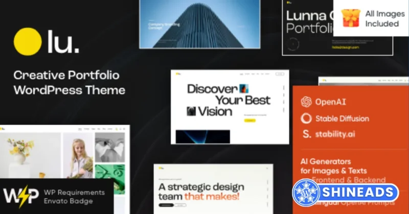 Lunna – Photographer Portfolio WordPress Theme Free Download v1.22.0
