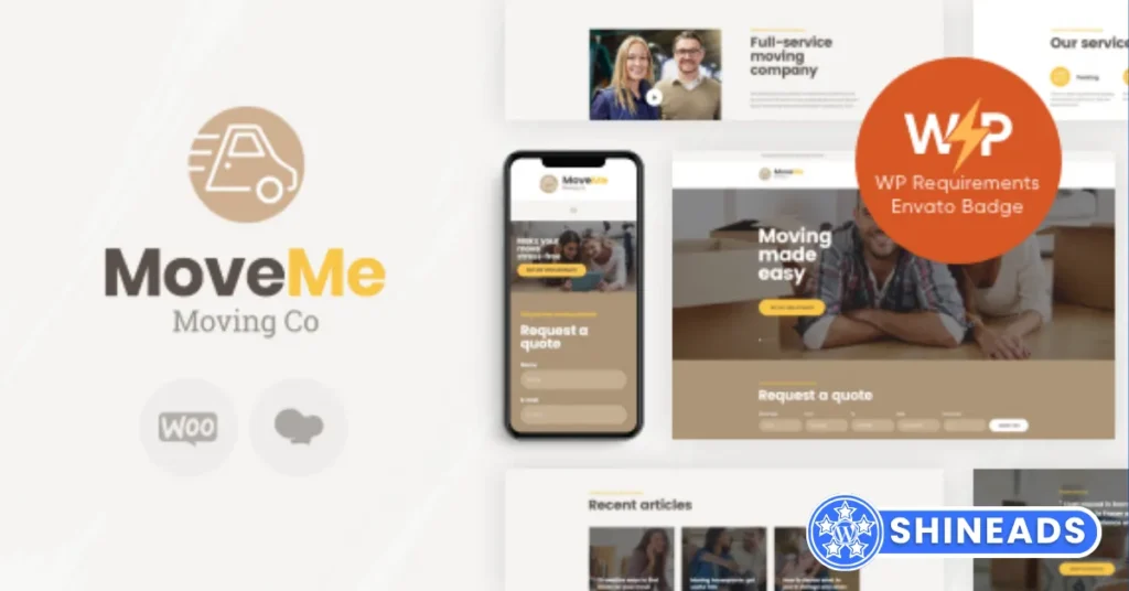 MoveMe Moving & Storage Relocation Company WordPress Theme