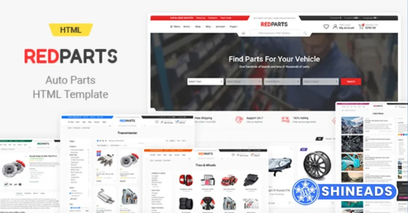 RedParts Theme – Auto Parts WordPress Theme Free Download v1.18.0