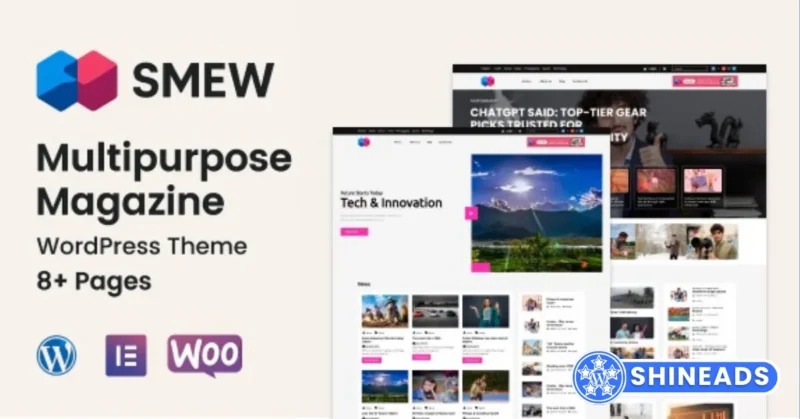 Smew – Multipurpose Magazine WordPress Theme Free Download v1.0.1