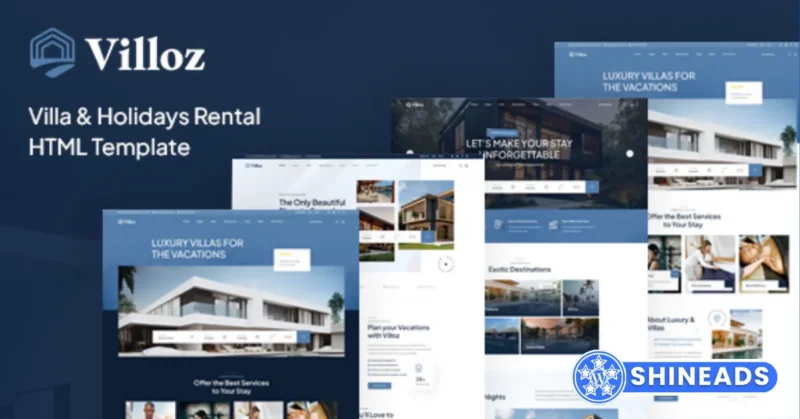 Villoz – Villa & Holidays Rental HTML Template Free Download v1.0